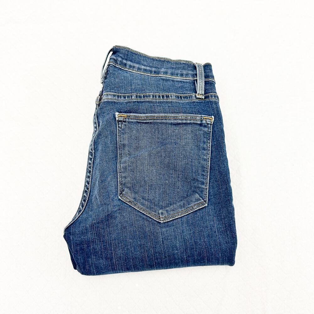 Frame Le High Skinny Dark Wash Raw Hem Ripped Denim Jeans Size 26